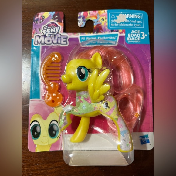 3" My Little Pony The Movie All About Fluttershy Pony Figure NEW Sealed - Picture 4 of 4
